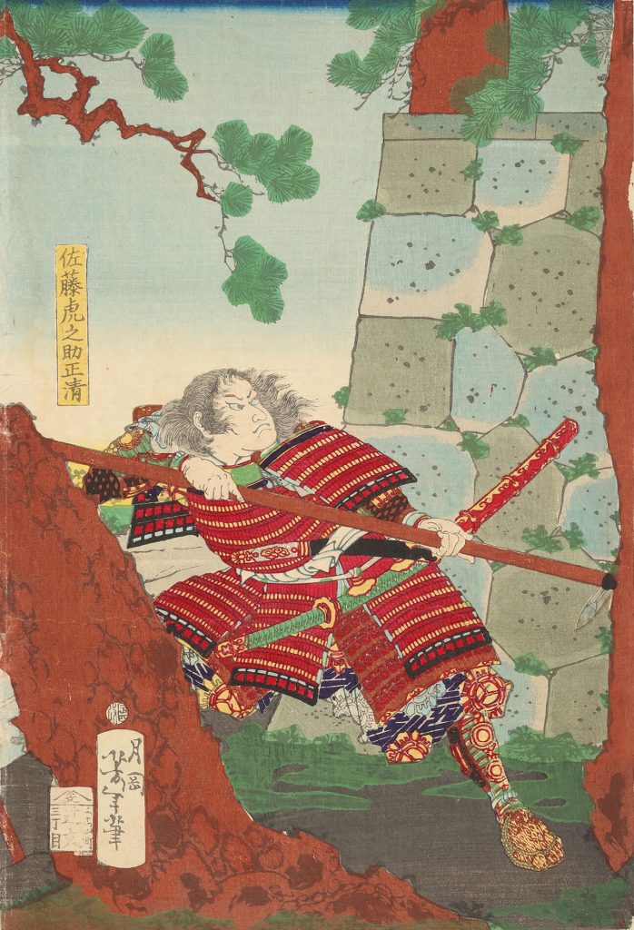 美談武者八景 廣徳寺の晩鐘