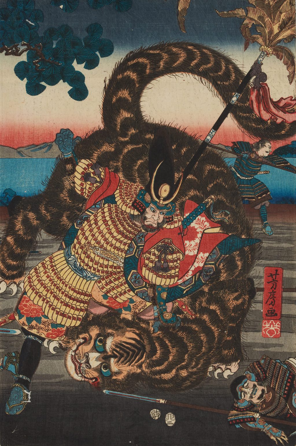 和藤内虎狩図