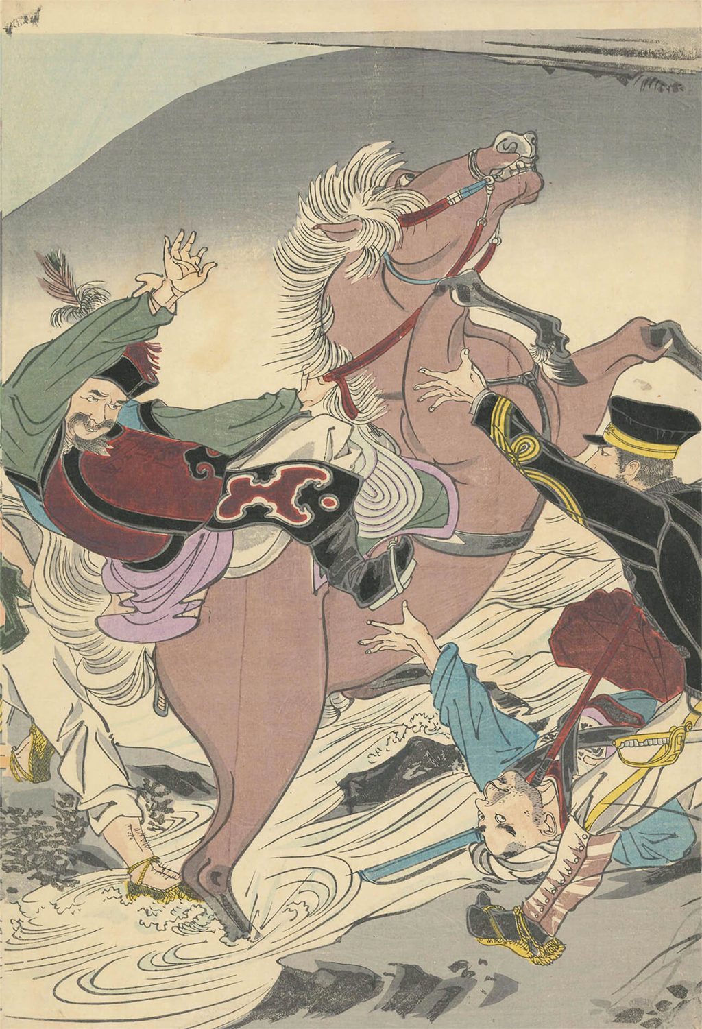 奉天府城外 我将校勇力之図
