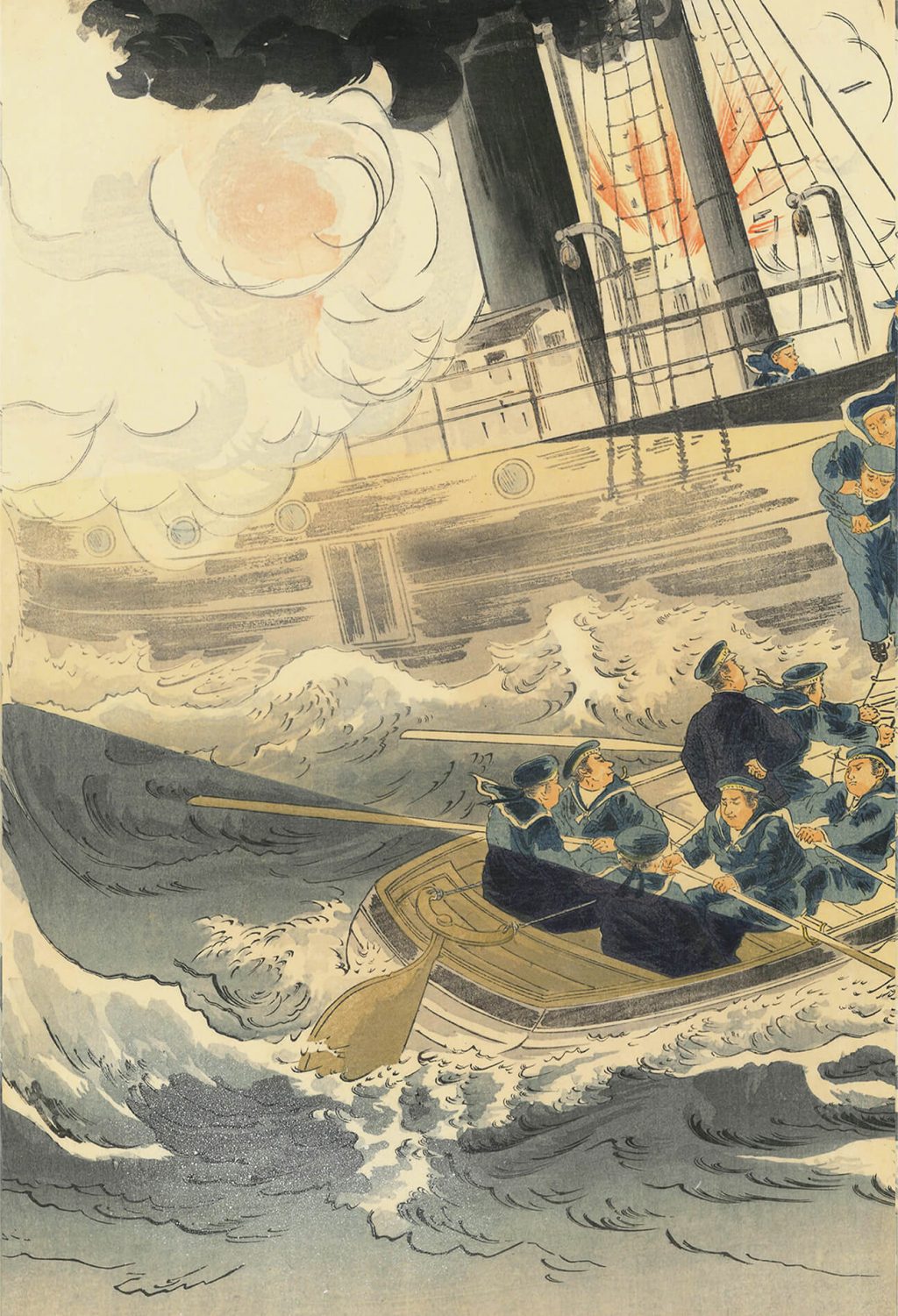 日露海戦勲功美譚之内 旅順港閉塞隊